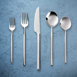 Juego de Cubiertos de Acero Inoxidable de Primera Calidad, Pulido Plateado, Diseño Único, Utensilios de Cocina, Cubiertos para Restaurante y Hogar - Product Image 6