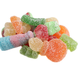 Groothandel op maat gemaakte Chinese Halal fruitige zoete suikergecoate bulk multi-gekleurde hoogwaardige jelly gummies snoepjes snacks wereldwijd - Product Image 2