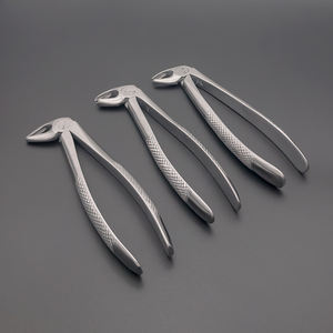 Tang pencabutan gigi dewasa 10 buah/set, Forcep ekstraksi gigi anak 7 buah/set, alat bedah gigi alat kedokteran gigi - Product Image 1
