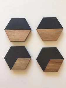 handmade white marble High Quality <b>coasters</b> White Natural Marble Stone <b>Coasters</b> Set - Product Image 4