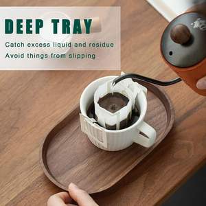 ถาดไม้รูปไข่สำหรับเสิร์ฟชากาแฟถาดเล็กสำหรับเสิร์ฟอาหารถาดตกแต่งสำหรับใส่ผลไม้อาหารเรียกน้ำย่อย - Product Image 4