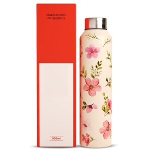 Bouteille d'eau en cuivre élégante en forme de pilier Utilisation de matériaux de luxe pour la santé disponible avec une boîte rouge pour les cadeaux d'anniversaire - Product Image 4