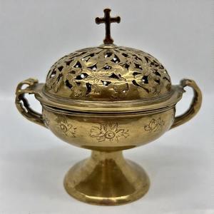 Divinefume Aura ของท้องฟ้าที่แขวนเครื่องหอมทองเหลืองธูปโบราณสำหรับพิธีกรรมในโบสถ์และการบูชาอันศักดิ์สิทธิ์ - Product Image 4