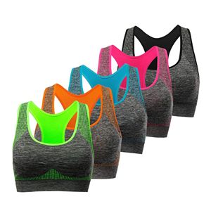 Sujetador deportivo de yoga sin costuras para mujer Decoración de encaje de tela de punto estirable y que absorbe la humedad para entrenamientos diarios OEM disponible - Product Image 3