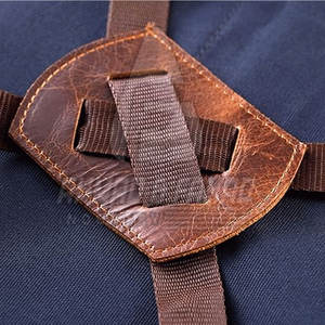 Full Coverage Comfortable <b>Leather</b> Vest <b>Apron</b> Men Heavy Duty Adjustable Workshop Chef BBQ Protective - Product Image 5