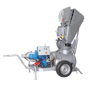 Malaxeur à béton électrique Mortel Meister MM260BS bleu 995 kg avec moteur, racloir et garantie d'un an pour une préparation efficace - Product Image 1