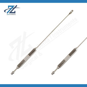 Cureta de Lavado Rheinstadter de 290 mm de Largo, Afilada, de Acero Inoxidable Quirúrgico de 8 mm, Instrumento Manual con Certificación CE, Fabricante de Pakistán - Product Image 2