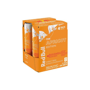 Boisson énergisante Red Bull édition abricot sans sucre vitamines énergétiques caféine taurine boost - Product Image 5