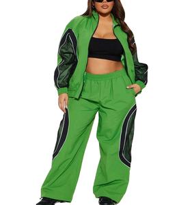 Conjunto Deportivo de Nylon al por Mayor, Top Corto de Verano para Mujer, Chaqueta Cortavientos, Ropa Deportiva al por Mayor, Nuevo Modelo de Traje Cortavientos - Product Image 1
