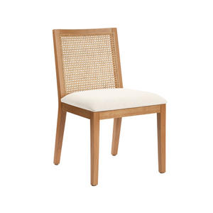 เก้าอี้ห้องรับประทานอาหารทำจากไม้สานหวายแบบทันสมัยหรูหราเก้าอี้ทานอาหารเย็นในโรงแรมร้านอาหาร - Product Image 3