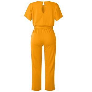 Combinaison pour femme personnalisée, 100% coton imprimé, coupe skinny, manches à volants, longueur maxi, taille haute, respirante, prix direct usine - Product Image 4