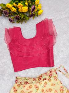 Evergreen Design Organza avec impression numérique enfants Lehenga Choli femme fabricant et fournisseur de mode à bas prix - Product Image 6