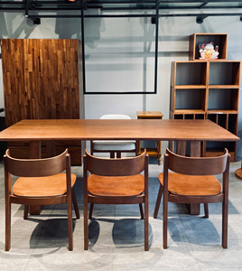 SILLA DE COMEDOR LIGERA DE MADERA MODERNA SINTERIOR ONYX WALNUT PARA HOGAR, OFICINA, BAR, APARTAMENTO, ALMACÉN - Product Image 5