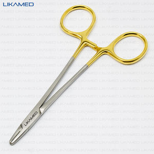 LIKAMED Porte-aiguille Baumgartner TC Manche doré Porte-aiguille chirurgical 14cm Acier inoxydable - Product Image 3