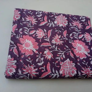 Tela con estampado de bloques de algodón 100%, tela textil al por mayor para prendas de vestir, uso en vestidos y camisas - Product Image 1