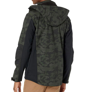 Chaqueta Cortavientos con Capucha de Manga Larga para Hombre, 100% Poliéster de Alta Calidad, Chaqueta Cortavientos Softshell con Logotipo Personalizado para Hombre - Product Image 5