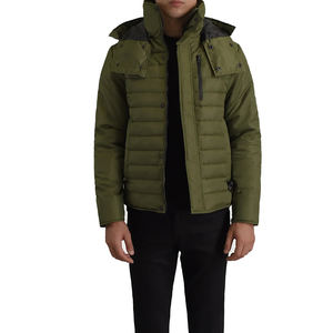 Haute qualité hiver hommes doudoune léger matelassé à capuche compressible doudoune décontracté chaud extérieur vert vestes pour hommes - Product Image 1