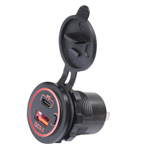 Cargador USB para Auto/Barco/Marina de 12V 24V 48W con Doble Puerto USB C PD 30W QC3.0 y Interruptor - Product Image 2