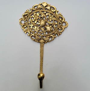 Antique Cast Iron <b>Wall</b> Coat Hooks & Keychain <b>Hangers</b> Filigree Moroccan Style Export Quality Brass High End Product Category - Product Image 4