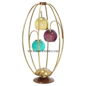 Lot de 2 lampes de table en laiton Forme et taille personnalisées Décoration intérieure de la maison Lampes éclaircissantes classiques par ARC Export - Product Image 4