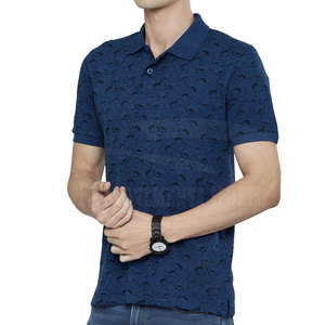 Polo imprimé de qualité supérieure pour homme, coupe régulière, respirant, grande taille, style décontracté - Product Image 1