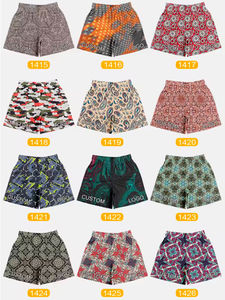 Wholesale Customized Logo Soft Knit Fabric <b>Mesh</b> Shorts for Spring Summer High Street Breathable 5 Inch Inseam Mid Waist Paisley - Product Image 5