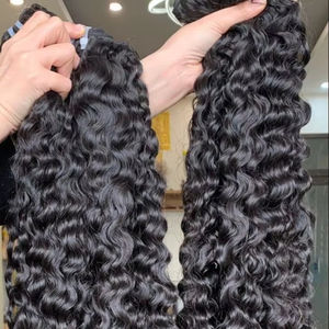 Extensions de cheveux naturels vietnamiens de haute qualité en gros, double trame, provenant d'un seul donneur, bouclés naturels birmans, longs de 8 à 30 pouces - Product Image 2