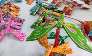 งานฝีมือจากไม้ไผ่แมลงปอทำด้วยมือของเวียดนามของขวัญทรงตัวจากไม้สำหรับเด็กเพื่อการศึกษา - Product Image 2