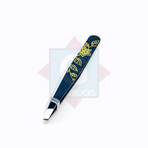 แหนบถอนคิ้วสเตนเลส45องศาอุปกรณ์เสริมความงามปลายเอียงดีไซน์ใหม่ - Product Image 2