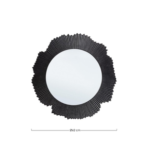 MUR EN ALUMINIUM NOIR MIROIR CADRE {Poids (kg) 7.00} {Style Glamour} {Matériau Métal} {Mesures 62x2} MEILLEURE QUALITÉ - Product Image 3