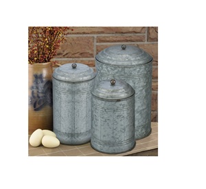 ถังใส่เครื่องเทศและแป้งและอื่นๆดีไซน์แบบสายค้อนทรงกลมพร้อมฝาโถสำหรับใช้ในครัว - Product Image 3