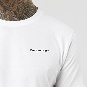 เสื้อยืดแขนสั้นสำหรับผู้ชายเสื้อยืด100% BCI ผ้าฝ้ายแท้สีขาวล้วนแบบคลาสสิก - Product Image 1