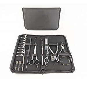 ชุดคีมต่อผมสเตนเลสเกรดสำหรับการผ่าตัดแบบมืออาชีพชุดเครื่องมือด้ายคลิปตะขอดึงห่วงกรรไกร - Product Image 1