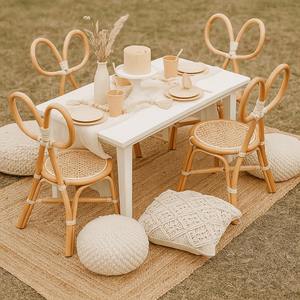Braided rattan kids <b>chair</b> cheapest cost sustainable material <b>chairs</b> for children wholesale - Product Image 6