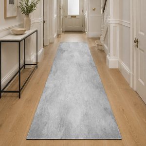 Alfombra de Área Chenille Lavable a Máquina, Antideslizante, con Estampado Digital Oriental Tradicional en Gris Plateado, Modelo LXDP-0444 de RUGS DEPOT, Venta al Por Mayor - Product Image 5