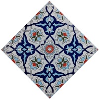 300x300mm Intérieur Céramique Coloré Maroc Style Carrelage Mural Orient Motif Antidérapant Décor Glacé Carreaux de Sol