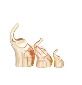 Escultura de Mesa de Metal y Aluminio para Sala de Estar, Escultura de Mesa de Elefante - Product Image 1