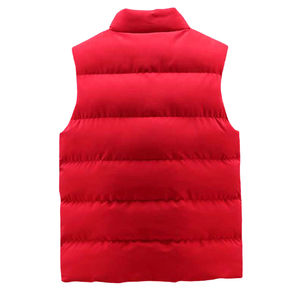 Top Trending Unisex Customized Patch Work Sleeveless Puffer Gilets OEM Solid Zip up Thickened Outdoor Sports Padded <b>Vests</b> - Product Image 2