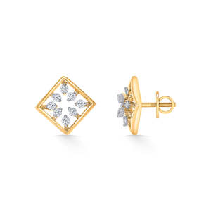 Pendientes de Aro de Oro de 18k para Mujer con Diamantes, Perlas y Circonitas - Joyería de Compromiso Moderna - Product Image 3