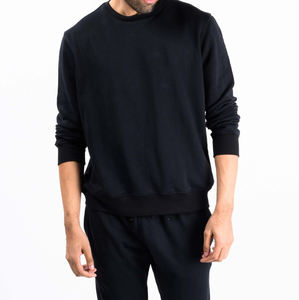 Sweat à capuche oversize unisexe 100% coton Sweatshirt devant cristal brodé Badge manches longues Collection automne/hiver - Product Image 1