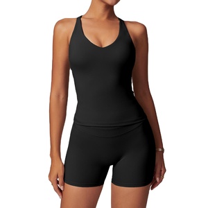 Conjunto de Yoga y Fitness Elástico de Cintura Alta para Mujer, Ajustado y Favorecedor de la Figura, Ideal para Correr - Venta al por Mayor de Moda Femenina - Product Image 1