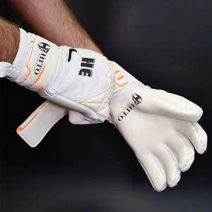 Guantes de Portero Profesionales de Nuevo Diseño, Impresión de Silicona en la Parte Posterior de la Mano y Contacto de Letax en la Palma Delantera, Correa Adjunta, Logotipo Personalizado - Product Image 6