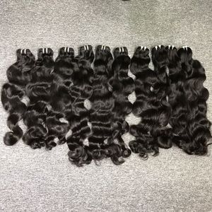 Venta al por mayor 100% de pelo virgen de alta calidad ondas naturales gran stock vietnamita pelo crudo estilo recto Color extensiones de cabello humano - Product Image 2