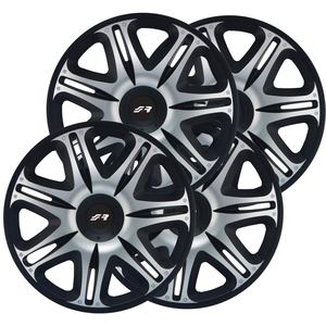 Kit Copricerchi Premium Nascar Argento e Nero da 16 Pollici - Product Image 1