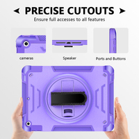 Funda Premium para iPad 10.2 (2019-2021) con Soporte Giratorio, Diseñada para el Trabajo, Resistente para Exteriores y Fácil de Transportar