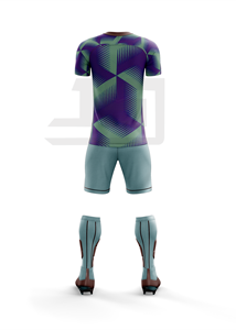 Conjunto de Camiseta y Pantalones Cortos de Fútbol Personalizados, Uniforme de Fútbol Transpirable de Primera Calidad, 100% Poliéster, Impresión por Transferencia de Calor, para Entrenamiento de Equipos - Product Image 2