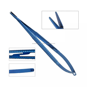 Portaagujas Manual CASTROVIEJO con Recubrimiento de Titanio WPS-FD-18, Kit Quirúrgico Certificado ISO13485 para Uso en Hospitales y Clínicas ORL - Product Image 1