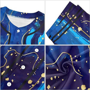 Maillot de baseball classique boutonné pour hommes femmes maillot de baseball d'équipe personnalisable coupe unisexe - Product Image 6