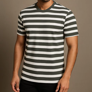 100% polyester chaîne cou T-Shirt pour hommes femmes sergé confortable entièrement extensible séchage rapide absorbant l'humidité doublure hexagonale - Product Image 1