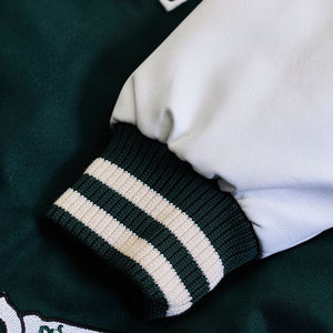 Custom <b>Men's</b> College Varsity <b>Jacket</b> Genuine Leather <b>Woollen</b> Chenille Embroidery Casual Autumn Plus Size Letterman Fashionable - Product Image 5